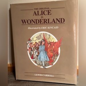 Vintage 1988 Eric Kincaid Alice in Wonderland hardcover color illustrations